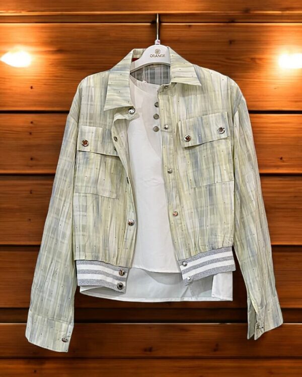 Trendy & Stylish Jacket with Shirt for Girls - Image 2