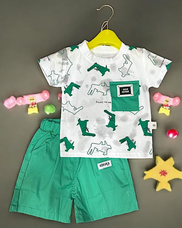Boys 2 Piece Shirt With Shorts - Image 2