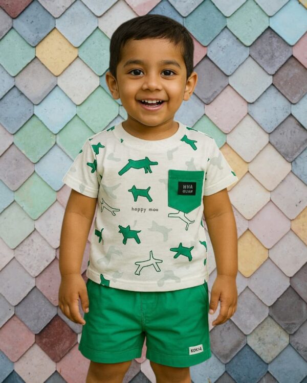 Boys 2 Piece Shirt With Shorts