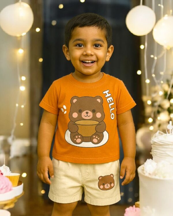 Boys 2 Piece Shirt With Shorts
