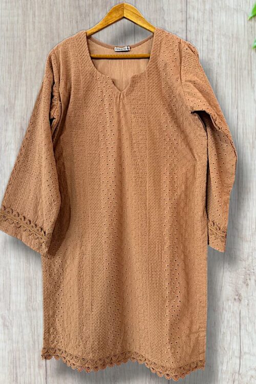 Chikankari Embroidered Lawn  3 Piece Shirt Trousers & Dupatta