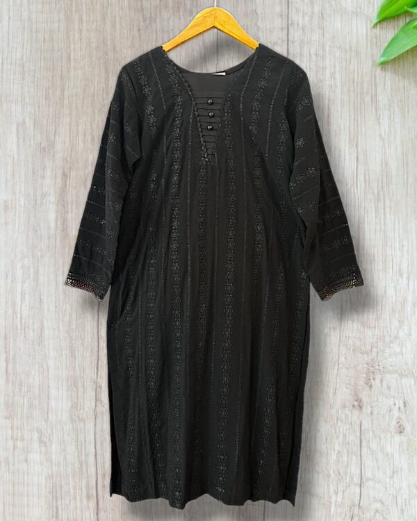 Chikankari Embroidered Lawn  3 Piece Shirt Trousers & Dupatta