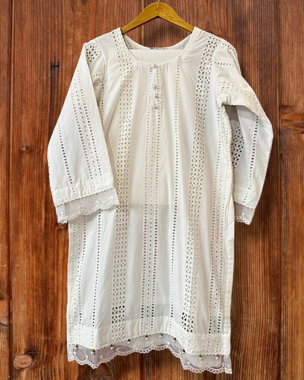 Chikankari Embroidered Lawn  3 Piece Shirt Trousers & Dupatta