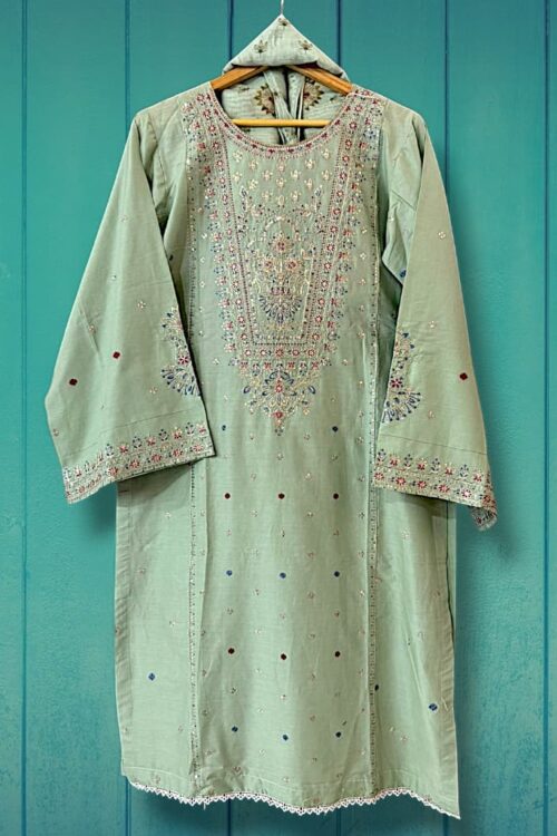 3 Piece Embroidered Suit