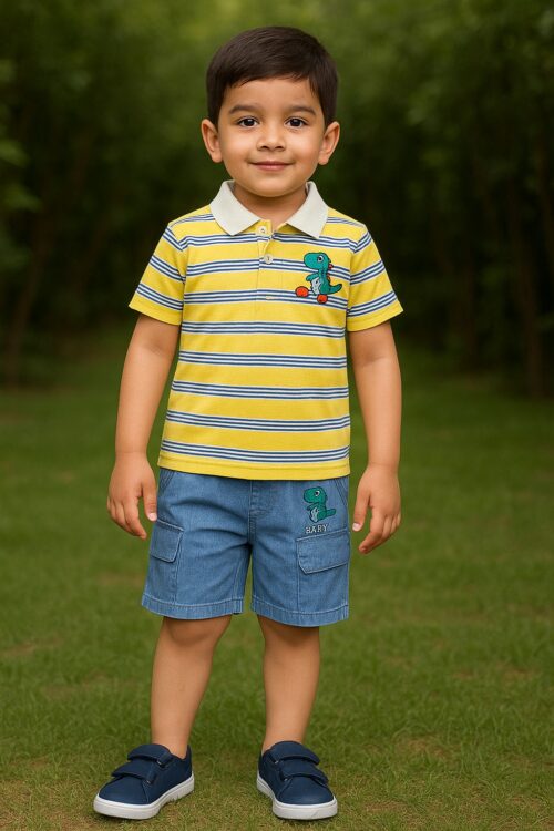 Boys 2 Piece Shirt With Shorts